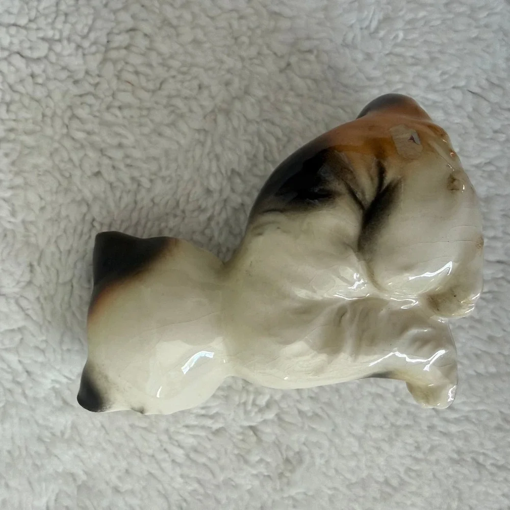 Vintage Ceramic Kitten Japan Cat Green Gem Eyes 3